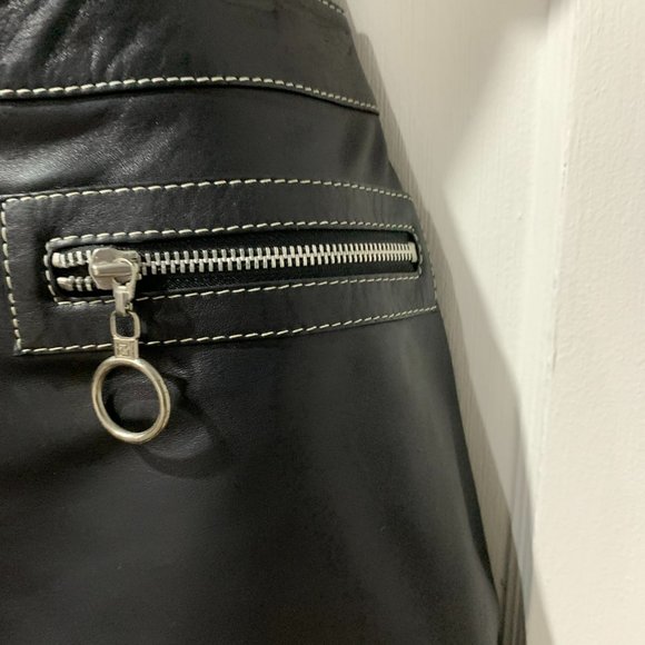 NWT Michael Kors Tweed Jacket 100% Leather Mini Skirt  Size 2 - Picture 7 of 12